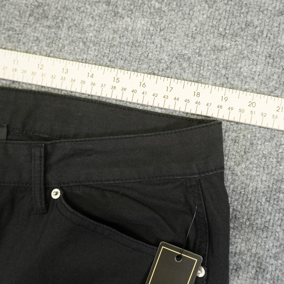 NEW Von Dutch Carpenter Pants Mens 36x30 Black Double Knee Canvas Logo Y2K - Picture 10 of 16